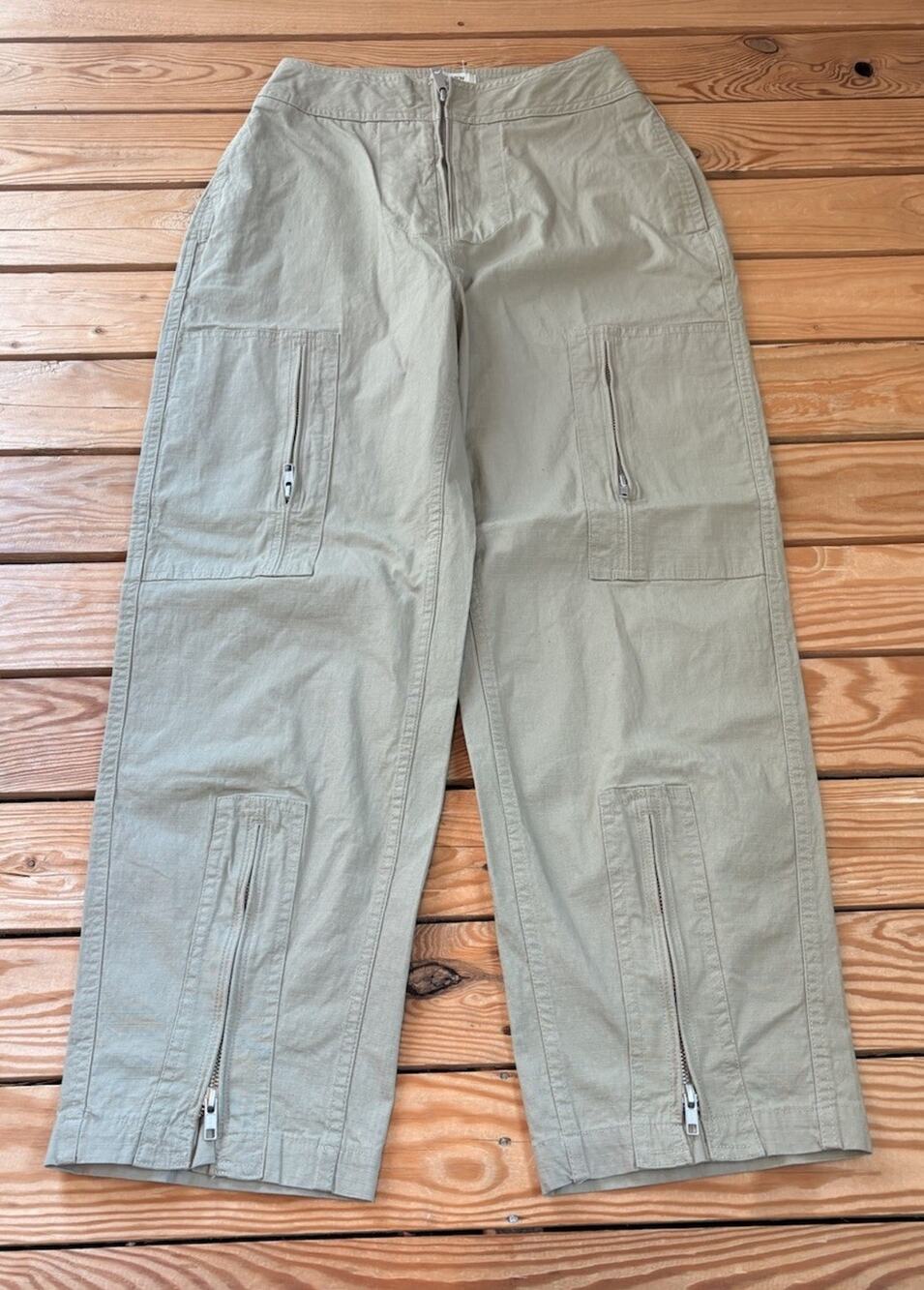 Scotch & Soda Women’s Zip Ankle pants Size 27 Green Q5
